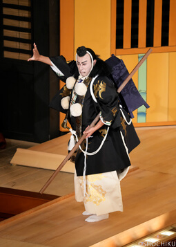 ▲Ichikawa Danjūrō in 'KANJINCHŌ'.