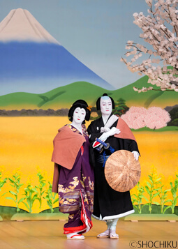 ▲From left, Nakamura Shichinosuke, Nakamura Hayato<br> in 'KANADEHON CHŪSHINGURA'.