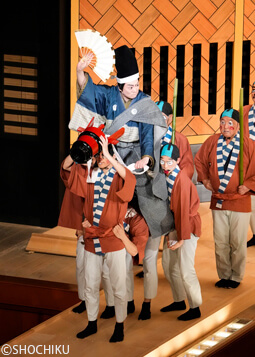 ▲Onoe Shōroku in 'YOSHITSUNE KOSHIGOE JŌ'.
