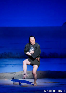 ▲Onoe Shōroku in 'SHIBAHAMA NO KAWAZAIFU'.