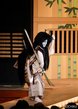 ▲Ichikawa Danjūrō in 'FUNA BENKEI'.