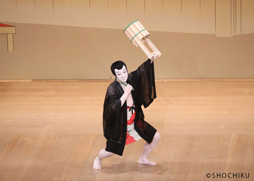 ▲Onoe Kikugorō VIII in 'UKARE BŌZU'.