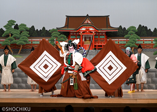 ▲Ichikawa Danjurō in 'HANA NO ESUGATA KEWAI KAGAMI'. 