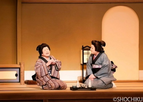 ▲From left, Nakamura Ganjirō, Nakamura Shikan<br> in 'O-EDO MIYAGE'.
