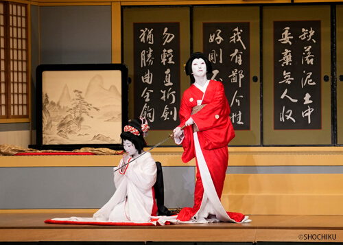 ▲ From left, Nakamura Tsurumatsu, Nakamura Shichinosuke in 'KANADEHON CHŪSHINGURA'.